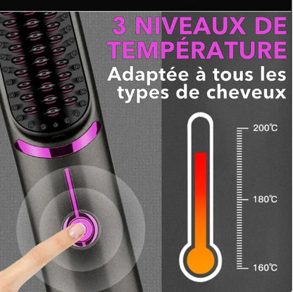 Pelmix hairLisse : Brosse lissante sans Fil