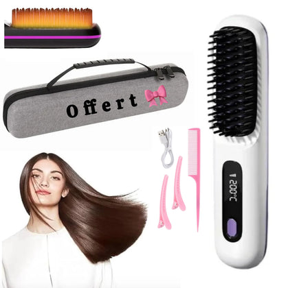 Pelmix hairLisse : Brosse lissante sans Fil